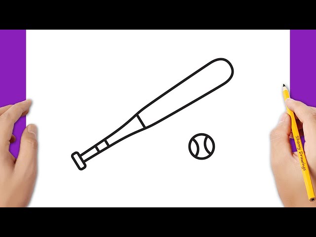 How To Draw A Bat For Baseball