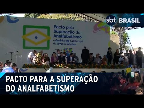 Ministério da Educação lança pacto para a superação do analfabetismo | SBT Brasil (06/06/24)