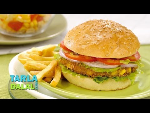 Paneer and Corn Burger by Tarla Dalal - UCYRRwNWXxCKFaVjFuXo1I8Q