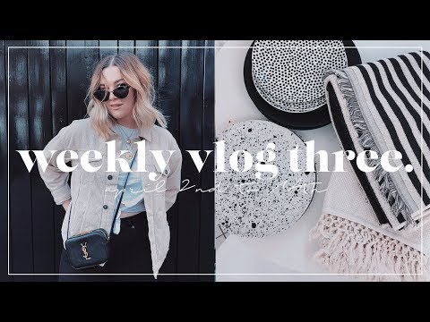 H&M HOME HAUL + VEGAN GROCERY SHOPPING | WEEKLY VLOG #3 | I Covet Thee