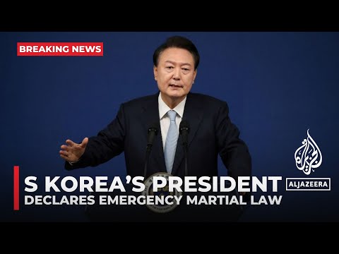 South Korea’s president declares emergency martial law