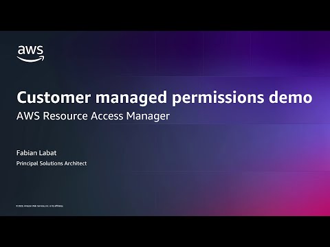 AWS RAM Introduces Customer Managed Permissions | Amazon Web Services