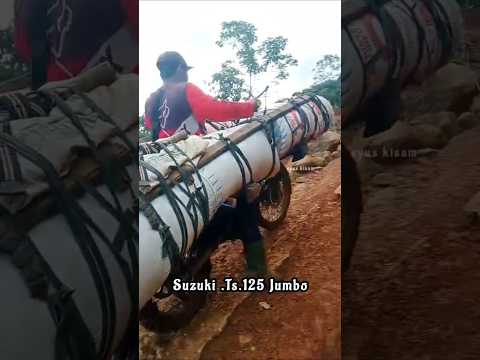OJEK KOPI KISAM,Motor suzuki.125 jumbo muatan jumbo di tanjakan ekstrim#shots