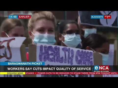 Baragwanath Picket | Staff protest over job and budget cuts