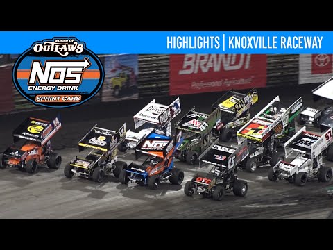 World of Outlaws NOS Energy Drink Sprint Cars | Knoxville Raceway | August 7, 2025 | HIGHLIGHTS - dirt track racing video image