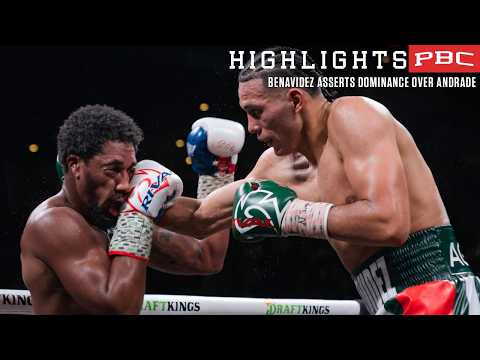 Benavidez asserts dominance over Andrade with RD6 stoppage | Benavidez vs Andrade