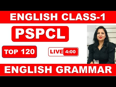 PSPCL ENGLISH -1  || LIVE 5:00 PM ALL PUNJAB GOVT EXAMS || BASIC TO HIGH LEVEL