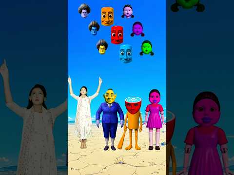 Dancing cute bhabhi, Scary Teacher 3D, Dancing Squid Girl, Sahur &Me perfect Head Matching#shorts