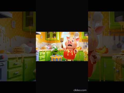 🐷🐢 Pip & Turt: Try to Flip Pancakes… Disaster Strikes! 🥞💀 #shorts #viralshorts #entertainment