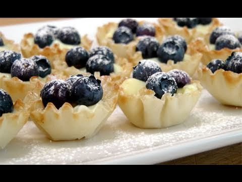 Blueberry Lemon Tartlets - Recipe by Laura Vitale - Laura in the Kitchen Episode 96 - UCNbngWUqL2eqRw12yAwcICg