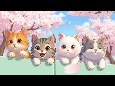 Cats' Spring Outing <strong>Picnic</strong> 🌸 기분 좋아지는 설렘 가득 음악 🎶💗