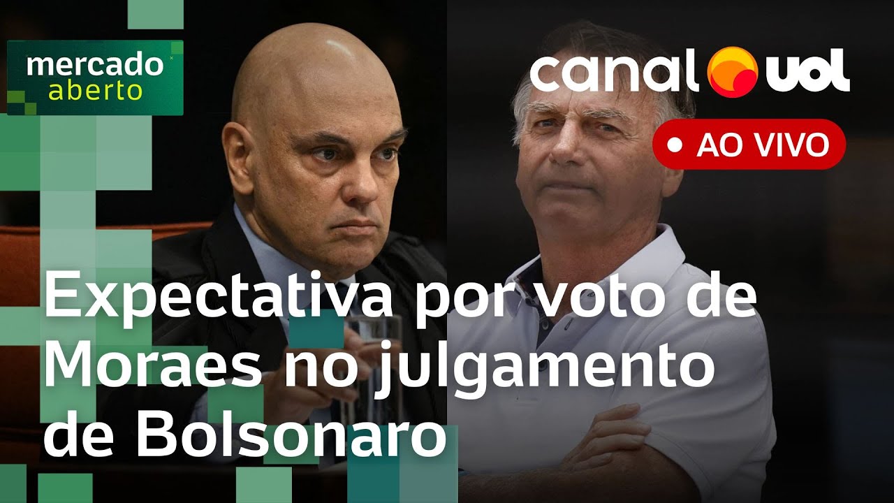 Julgamento de Bolsonaro: expectativa por voto de Moraes; pressão por anistia e mais notícias ao vivo
