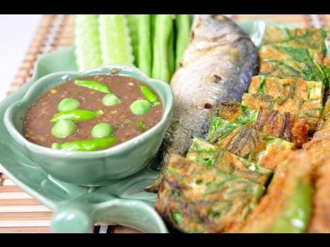 Shrimp Paste Dip (Nam Prik Ka Pi) - Thai Food