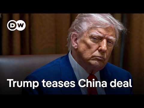 US stocks resume free fall as Trump teases China deal | DW News