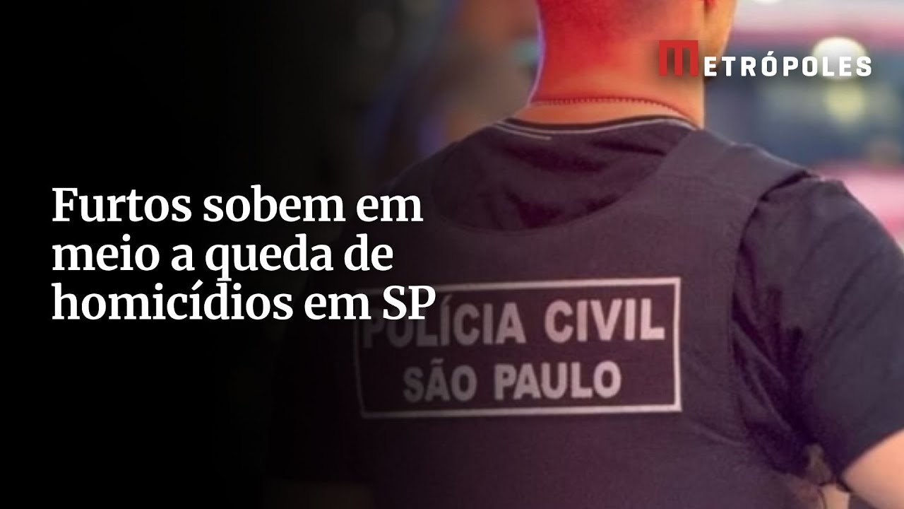 Furtos sobem em meio a queda de homicídios em SP