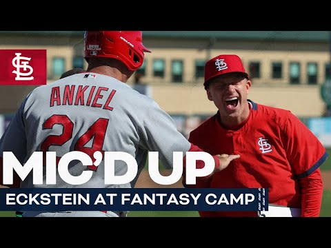 Mic'd Up: Eckstein at Fantasy Camp | St. Louis Cardinals video clip