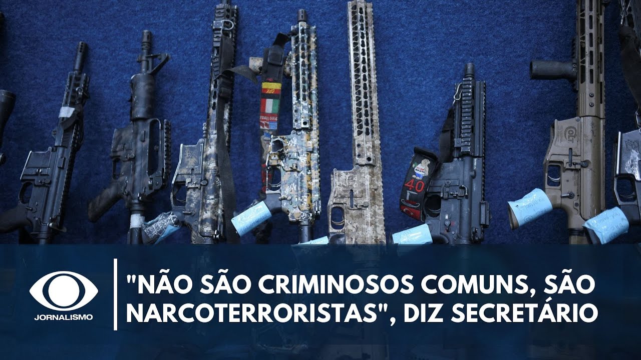 “Não são criminosos comuns, são narcoterroristas”, diz secretário sobre CV