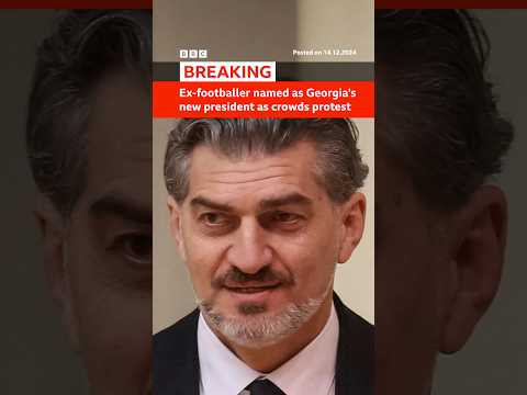 Mikheil Kavelashvili is named president by Georgia's disputed parliament. #Georgia #BBCNews