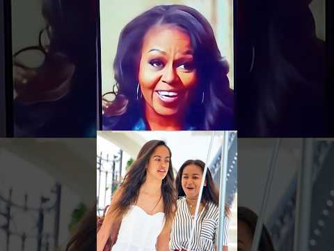 Michelle Obama hilariously roasts her two daughters' current situations.#MichelleObama #BarackObama poster