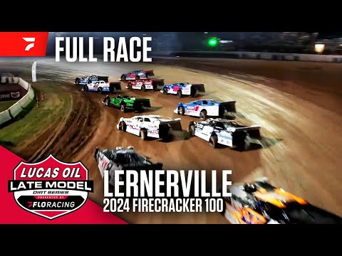 FULL RACE: 2024 Firecracker 100 | Lucas Oil Late Model Dirt Series at Lernerville Speedway - dirt track racing video image