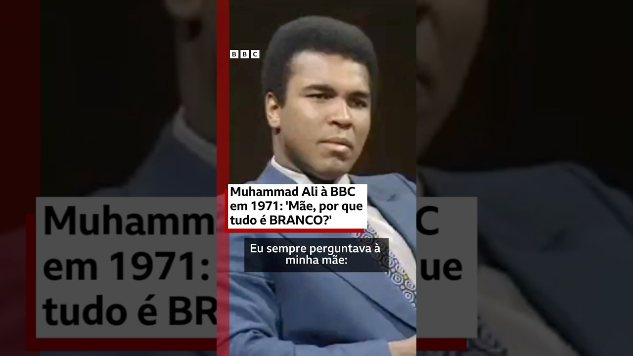 Muhammad Ali à BBC: “Mãe, por que tudo é branco?” 🥊🗣️