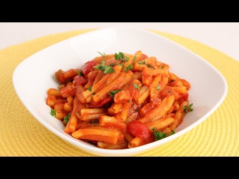 Pasta with Pancetta & Cherry Peppers Recipe - Laura Vitale - Laura in the Kitchen Episode 874 - UCNbngWUqL2eqRw12yAwcICg