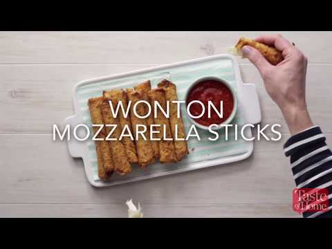 Wonton Mozzarella Sticks