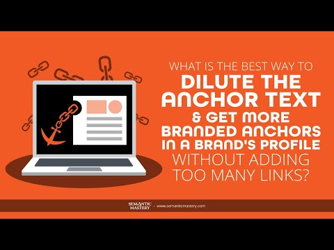 What Is The Best Way To Dilute The Anchor Text And Get More Branded Anchors In A Brand's Profile Wit