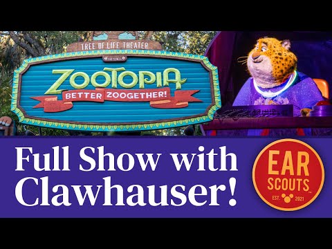 Zootopia: Better Zoogether! FULL SHOW WITH CLAWHAUSER • Animal Kingdom at Walt Disney World