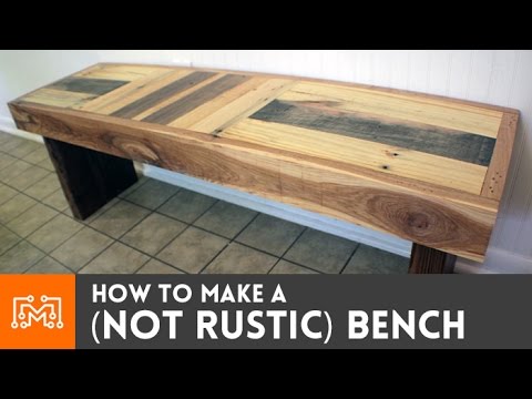 How to make a (NOT RUSTIC) bench from reclaimed pallets - UC6x7GwJxuoABSosgVXDYtTw