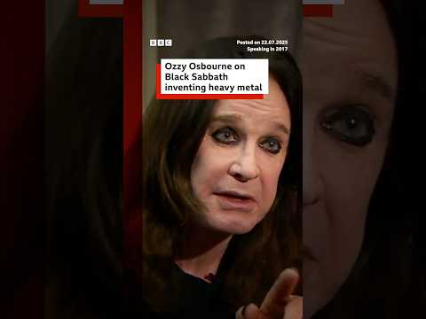 Ozzy Osbourne on Black Sabbath inventing heavy metal. #OzzyOsbourne #BlackSabbath #BBCNews