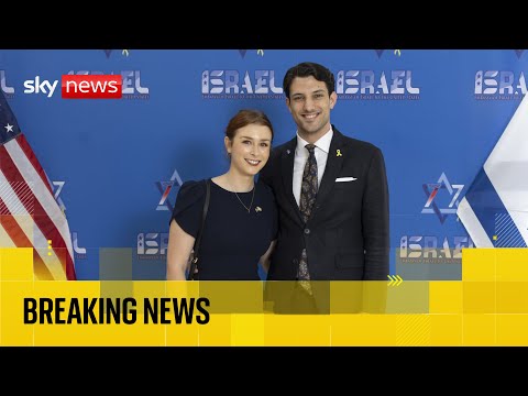 Two Israeli workers shot dead in Washington DC named | Sky News coverage