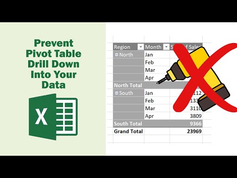Prevent Pivot Table Drill Down Into Data