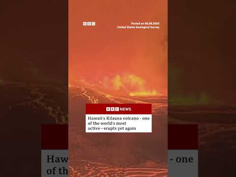Hawaii's Kilauea volcano erupts again. #Volcano #Eruption #BBCNews