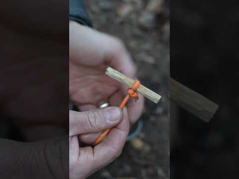Easy way to boil water using early flame of a campfire #camping #bushcraft #survival