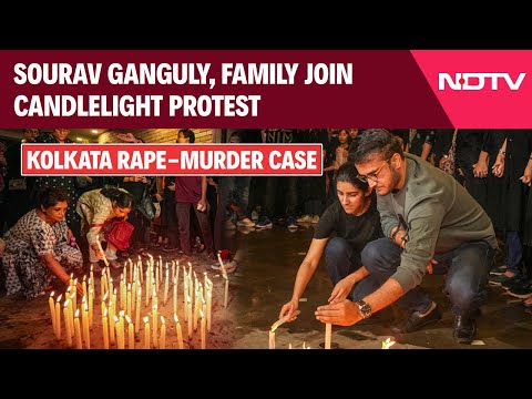 Kolkata Doctor Case | Sourav Ganguly, Family Join Candlelight Protest Against Kolkata Horror