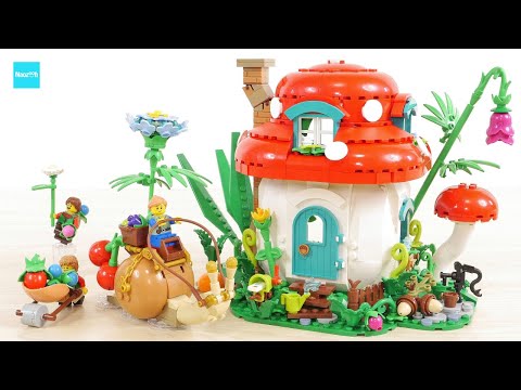 レゴ ブリックリンク キノコハウス 910037 ／ LEGO Bricklink Mushroom House Speed build & Review