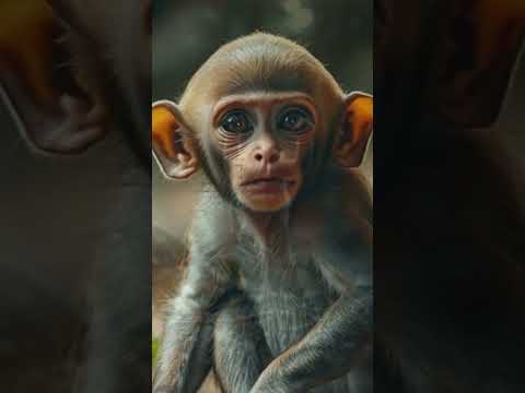 Baby Monkey’s First Climb Goes Hilariously Wrong