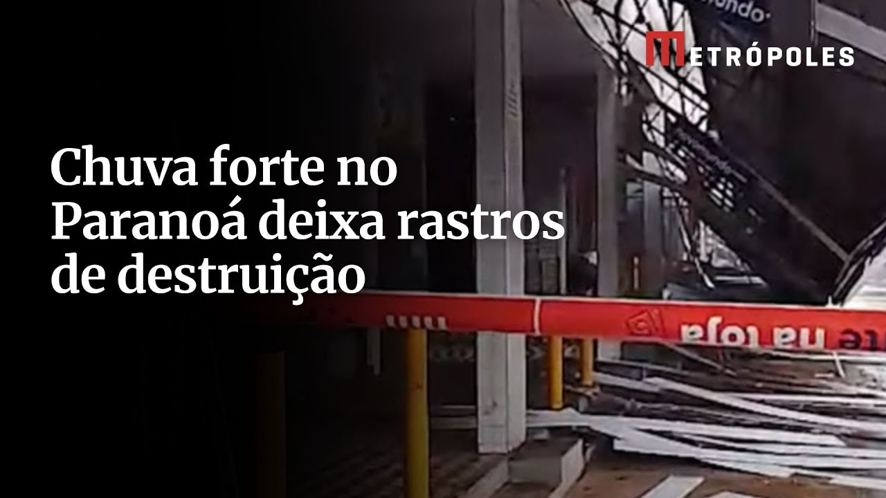 Chuva forte no Paranoá deixa rastros de destruição