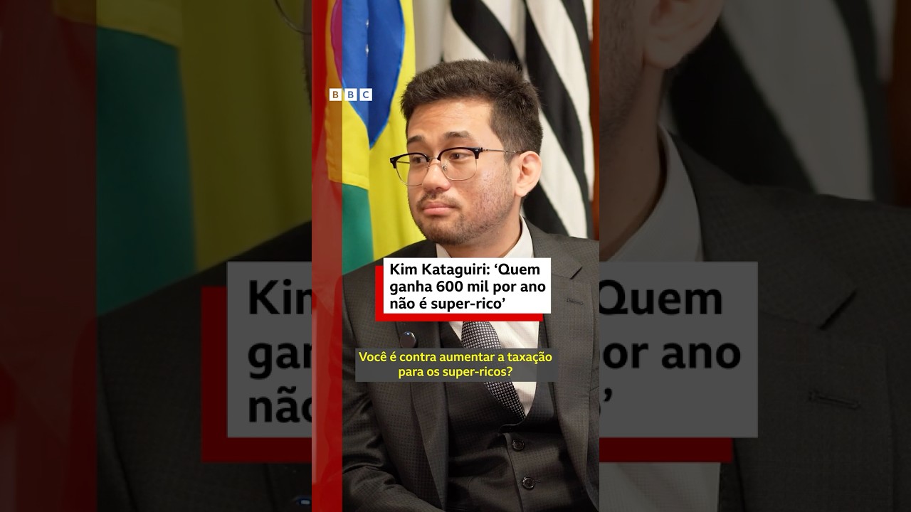 Quem ganha 600 mil por ano não é super rico diz Kim Kataguiri à BBC 💰📣
