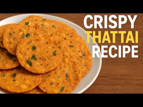 Thattai Recipe in Tamil | தட்டு வடை @JJCooksTamil
