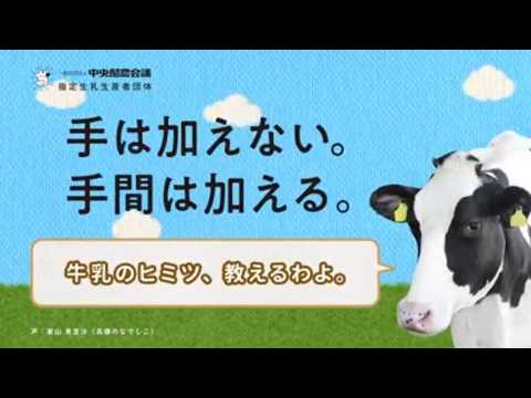 牛乳は生乳100%｜「手は加えない。手間は加える。」篇（声：東山恵里沙）