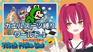 【マリオ3】カエルスーツ縛りワールド1のまとめ【VstremerLuna/切り抜き】