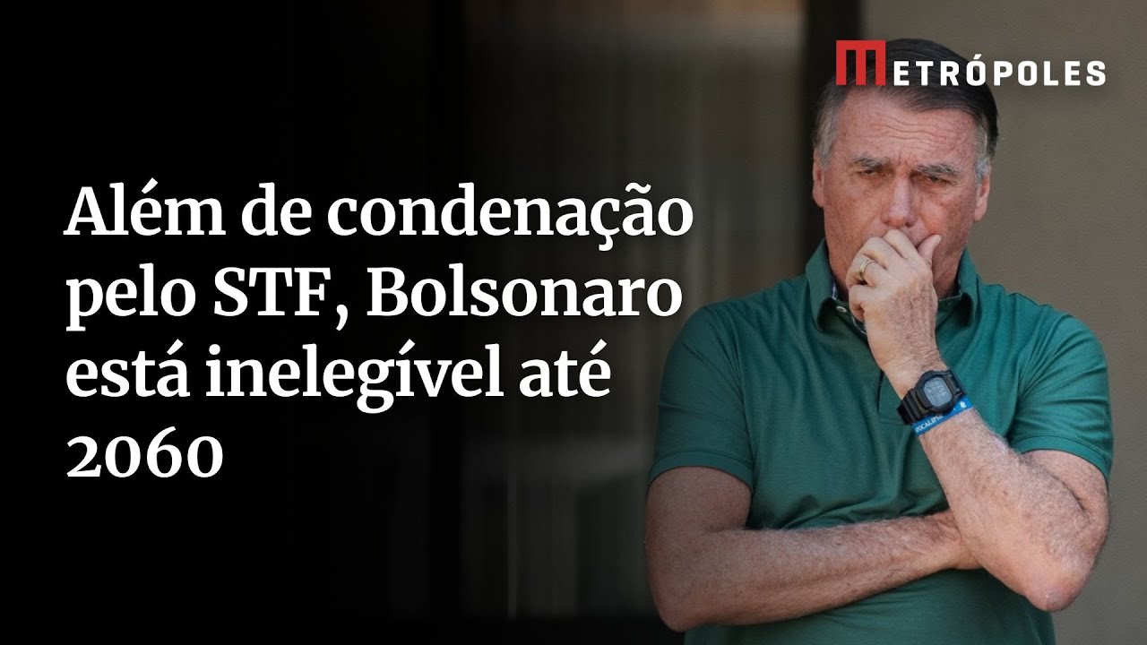 Além de condenação pelo STF Bolsonaro está inelegível até 2060