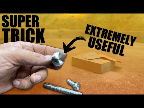 You do not know this TRICK - how to find the center of small metal rods