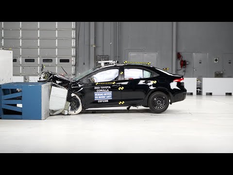 2023 Toyota Corolla sedan updated moderate overlap front IIHS crash test