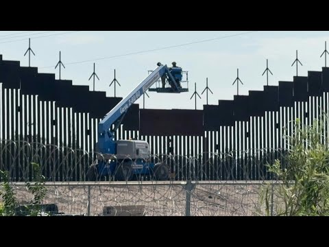 US military reinforce the border wall with Mexico | AFP