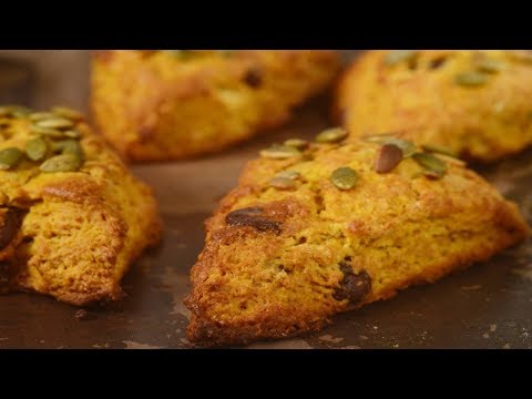 Pumpkin Scones Recipe Demonstration - Joyofbaking.com - UCFjd060Z3nTHv0UyO8M43mQ