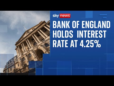 Bank of England keeps interest rate at 4.25%