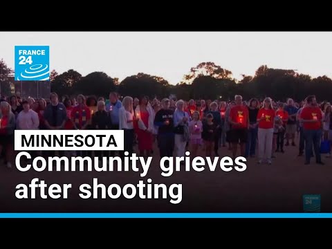 Community grieves after two children shot dead in a Church in Minnesota • FRANCE 24 English